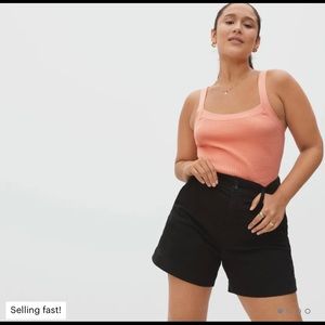 Everlane Way High Canvas Short Black